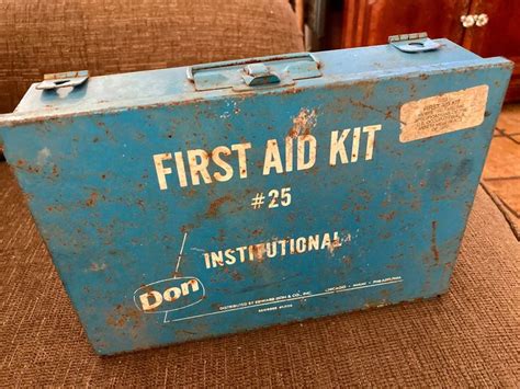 vintage metal first aid box|first aid kid with prices.